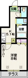 エステートK【1階】の間取り