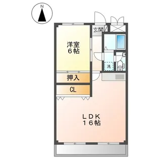 サンライフ大元【2階】の間取り