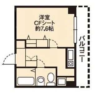 ドミール桜川【5階】の間取り