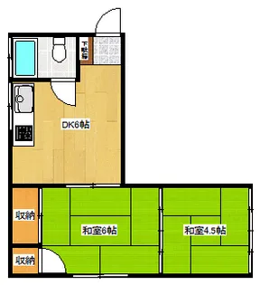文化ビル【4階】の間取り
