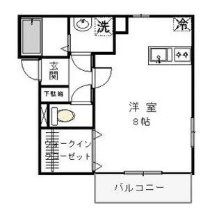 リベラルコート【1階】の間取り