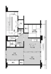 ビレッジハウス羽後1号棟【1階】の間取り