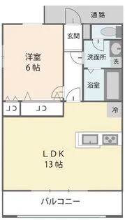 シュロス松前台【1階】の間取り