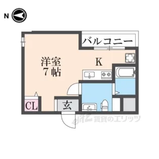 エスペランサ伊丹【1階】の間取り