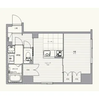 南堀江アパートメントグランデ【9階】の間取り