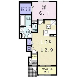 ブロッサム ヒルズ【1階】の間取り