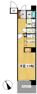 グラビスコート上幟町【13階】の間取り