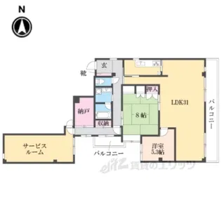 ステュディオフラット室町【5階】の間取り