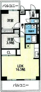 松ロイヤルビル坂戸【5階】の間取り