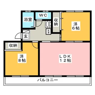 ハイムカネハチ【2階】の間取り