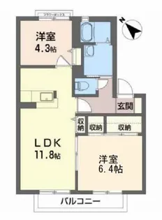 ルミエール【2階】の間取り