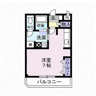 ベルコーポ【2階】の間取り
