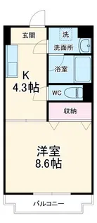 トラスティ都盛【3階】の間取り