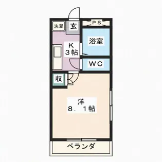 アムールI【2階】の間取り