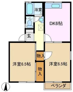 キャステールマルトク B棟【2階】の間取り
