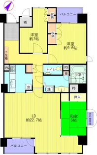 ベルクレエ新百合ヶ丘【3階】の間取り