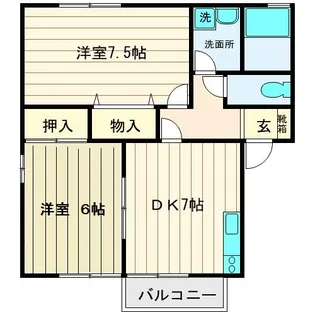 ハイクレスト【2階】の間取り