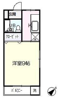川端ハイツ【3階】の間取り