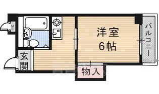 ハイツ北川【1階】の間取り