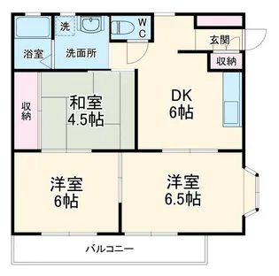 グリーンスクエアF 6戸【2階】の間取り