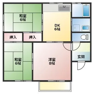 ガーデンハウス柏崎A【1階】の間取り