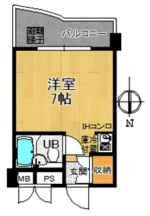 第二東久ハイツ【5階】の間取り