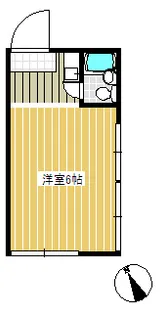 プラザ・ドゥ・フェロウ【2階】の間取り