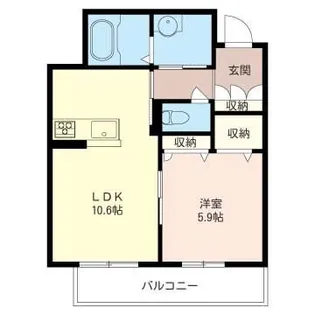 ヴェルデI【2階】の間取り