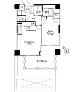 アクロス目黒タワー【8階】の間取り