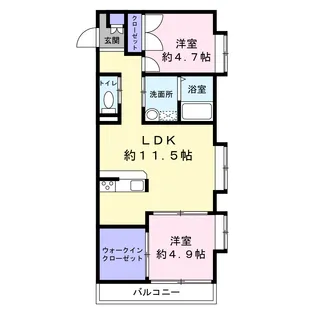 holy.com2(ホーリードットコムツー)【2階】の間取り