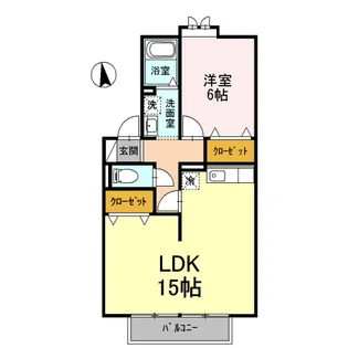 イーハトーヴII【1階】の間取り