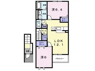 ドルチェ ドゥエ II【2階】の間取り