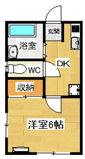 花菜ハイツ【1階】の間取り