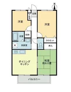 フォブール木太A【2階】の間取り