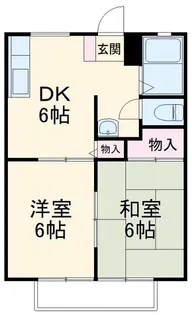 菊地ハイツD【2階】の間取り
