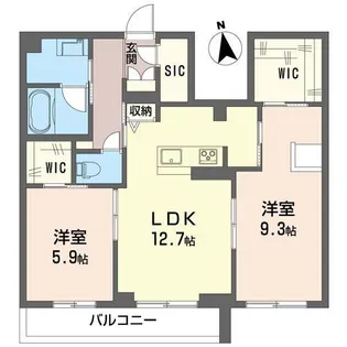 アルカディア【2階】の間取り