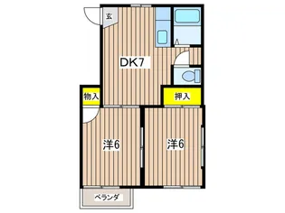 ヒルトップ葉山【2階】の間取り