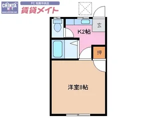 プラザイン21【3階】の間取り