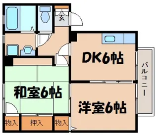 ベル下川【2階】の間取り