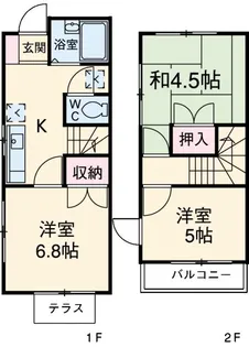 神奈川県藤沢市本鵠沼4【一戸建】の間取り