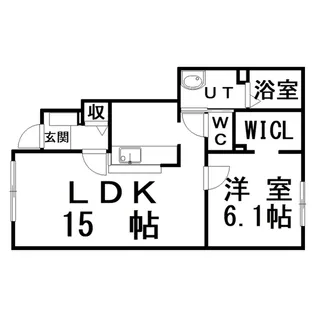 プリュスレテメゾン【1階】の間取り