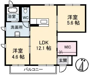 シャーメゾンレイール【1階】の間取り