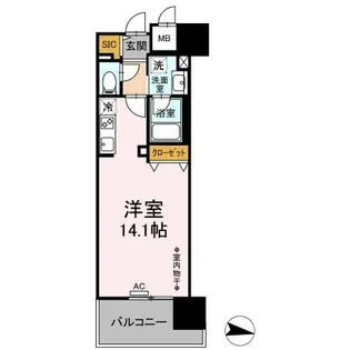 Park Avenue East(パークアヴェニューイースト)【2階】の間取り