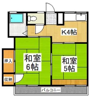 シティハイム南町【2階】の間取り