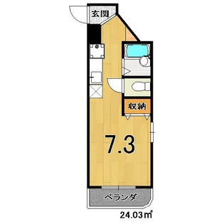 ワンズTOKU【2階】の間取り