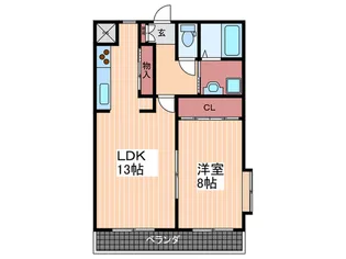 サラマンカビル【1階】の間取り