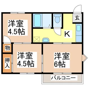 メゾンドレミ【2階】の間取り