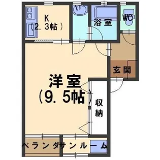 コモドシャレー【1階】の間取り