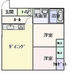 神奈川県秦野市春日町【アパート】の間取り
