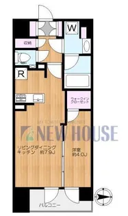 パークスフィア牛込神楽坂【6階】の間取り